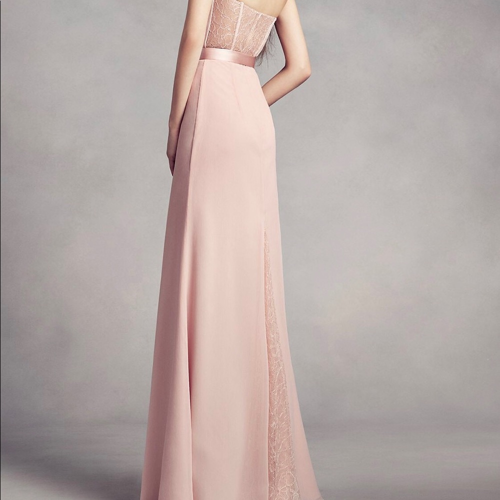 White by Vera Wang chiffon bridesmaid gown - Picture 8 of 8